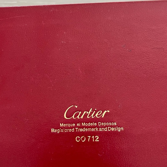 Vintage Cartier Sunglasses Eyeglass Hard Red Box case with pamphlets co712 - Picture 6 of 9